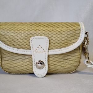 Dooney And Bourke Small Woven Style Wristlet With Blue Duck 🦆